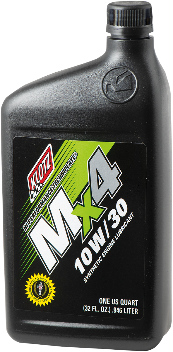 KLOTZ OIL MX4 Synthetic Engine Oil - 10W-30 - 1 U.S. quart KL-870