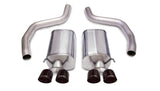 Corsa 06-13 Chevrolet Corvette C6 Z06 7.0L V8 Black Sport Axle-Back Exhaust 14164BLK