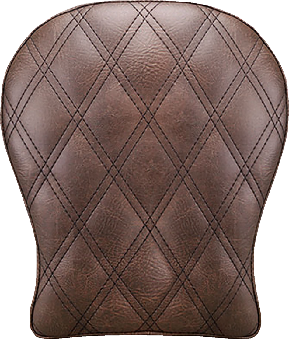 SADDLEMEN Detachable Pillion Pad - Lattice Stitched - Brown SA1027