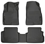 Husky Liners 09-12 Toyota Corolla/Matrix/Pontiac Vibe (FWD) WeatherBeater Combo Black Floor Liners 98531