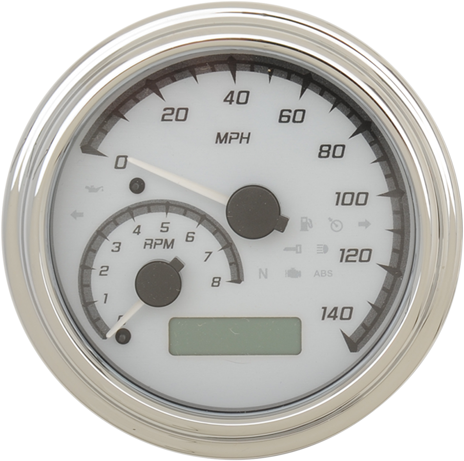 Sistema de calibre analógico DAKOTA DIGITAL serie MXV - Blanco/Gris/Cromo MVX-2011-WG-C 