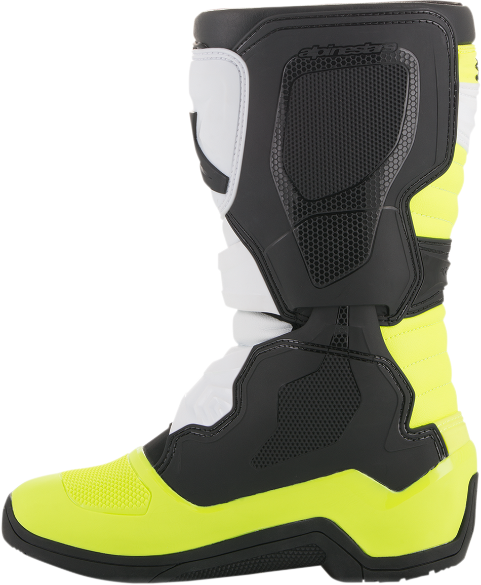 Botas ALPINESTARS Tech 3S - Negro/Blanco/Amarillo Fluorescente - US 8 2014018-125-8 