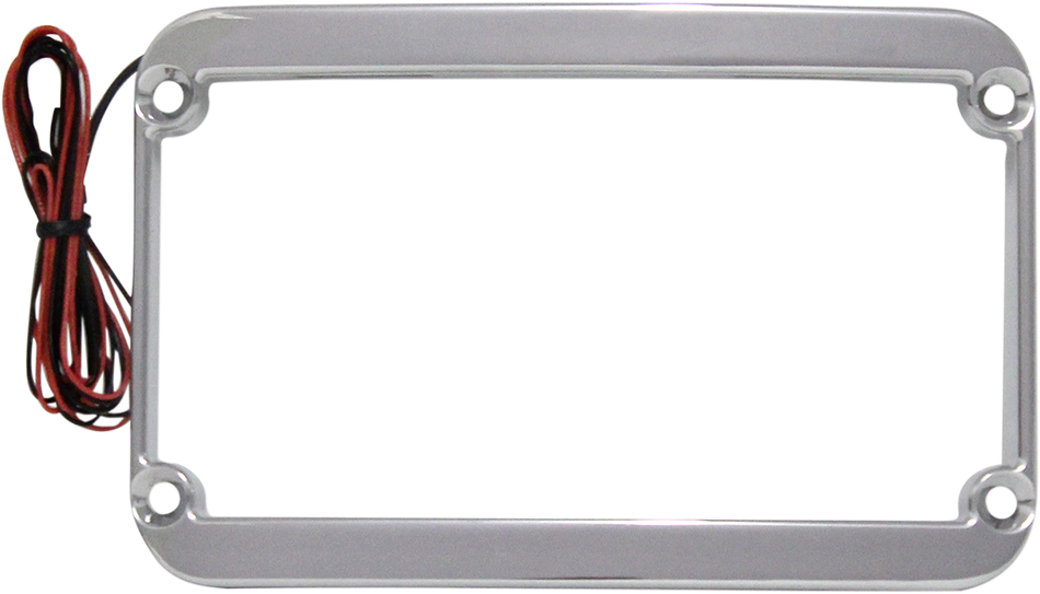 KLOCK WERKS License Plate Frame - Lighted - Chrome KWS-01-0089