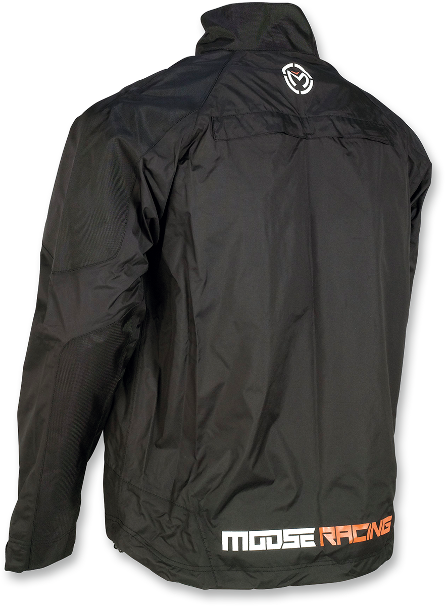 MOOSE RACING Youth XC1 Rain Jacket - Black - 12 2922-0069