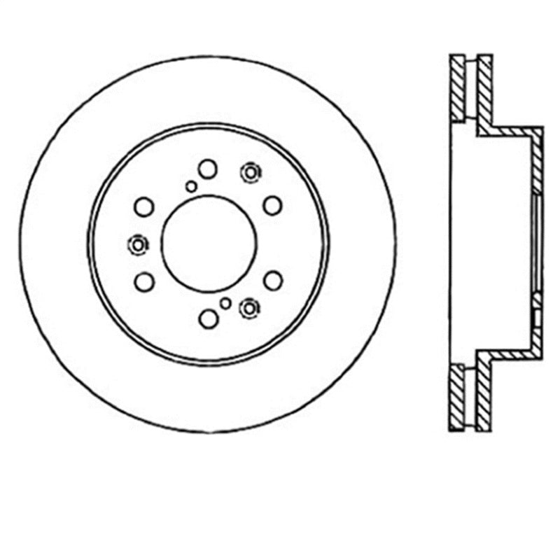 StopTech Power Slot 07 Chevrolet Tahoe Front Left Rotor 126.66057SL