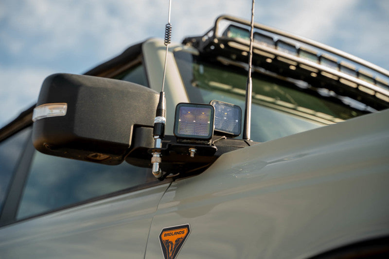 DV8 Offroad 2021 Ford Bronco A Pillar Dual Light Pod Drop Mounts LBBR-08