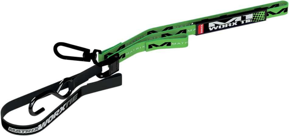 MATRIX CONCEPTS,LLC Worx Tie-Downs - 1" - Green M1 105