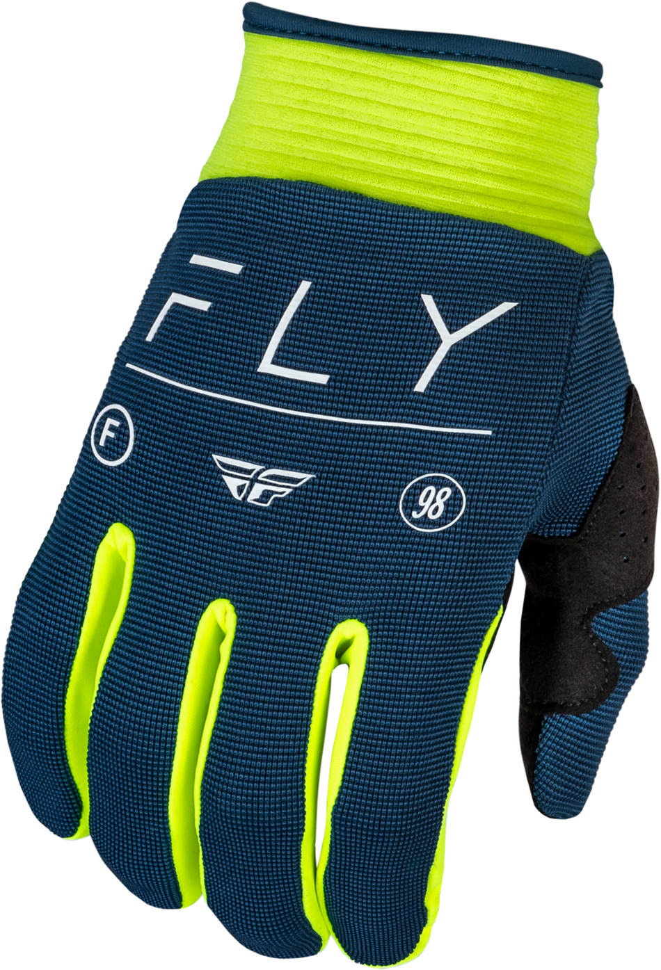 FLY RACING F-16 Gloves Navy/Hi-Vis/White 2x 377-9122X