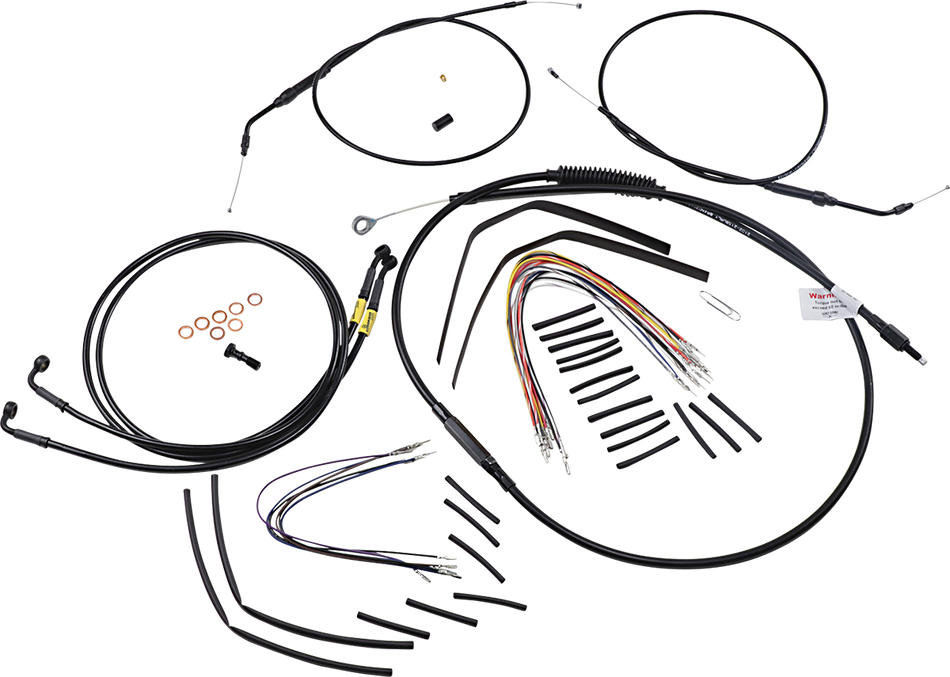 BURLY BRAND Control Kit - 12" Ape Hanger Handlebars B30-1197