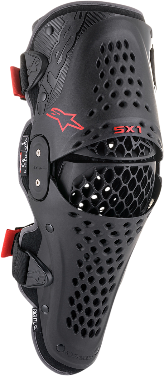 Rodilleras ALPINESTARS SX1 v2 - Negro/Rojo - 2XL 6506321-13-2X 