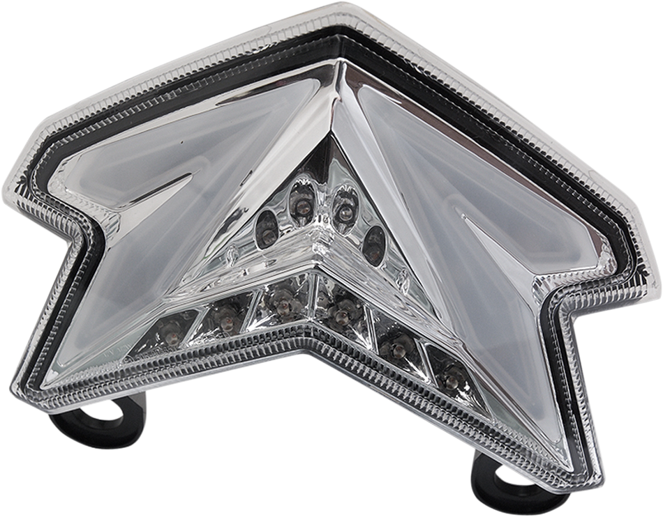 Moto MPH Taillight - ZX6R - Clear/Chrome Diffuser MPH-40041CD