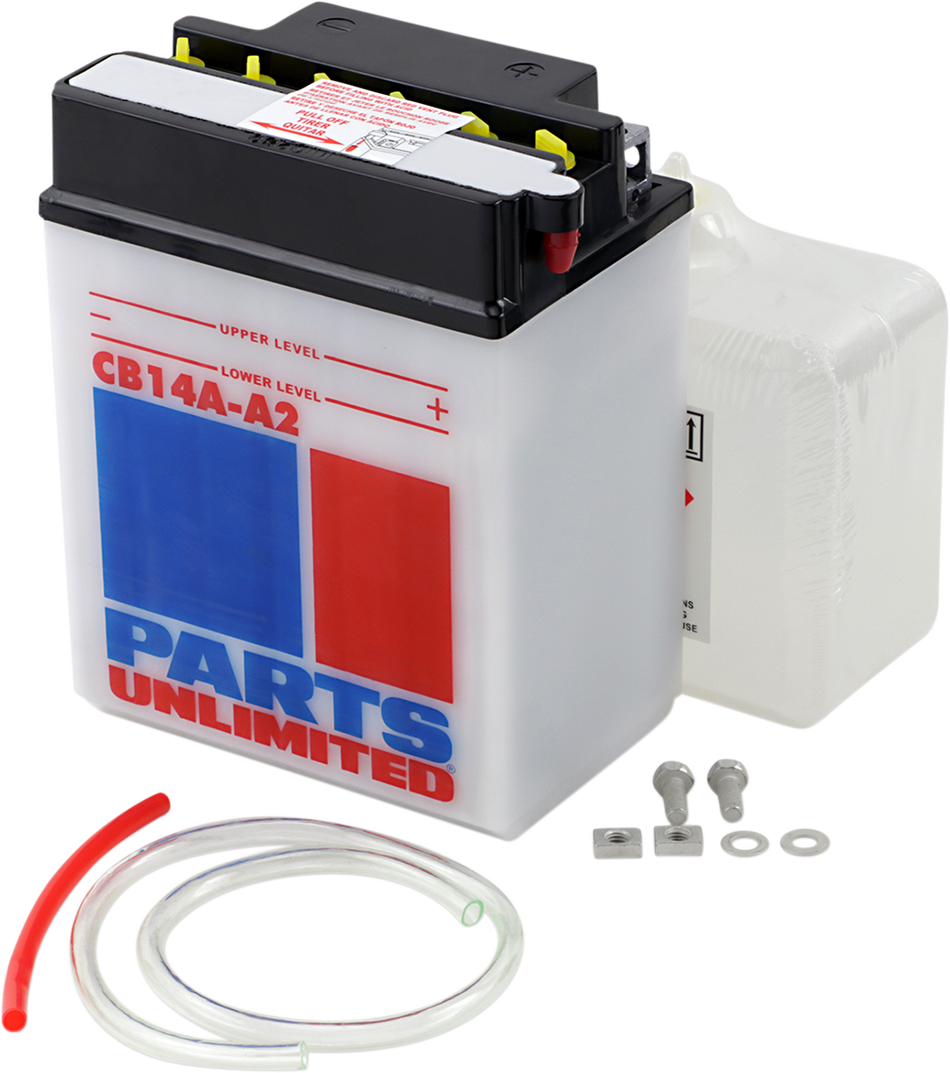 Parts Unlimited Battery - Yb14a-A2 Cb14a-A2-Fp