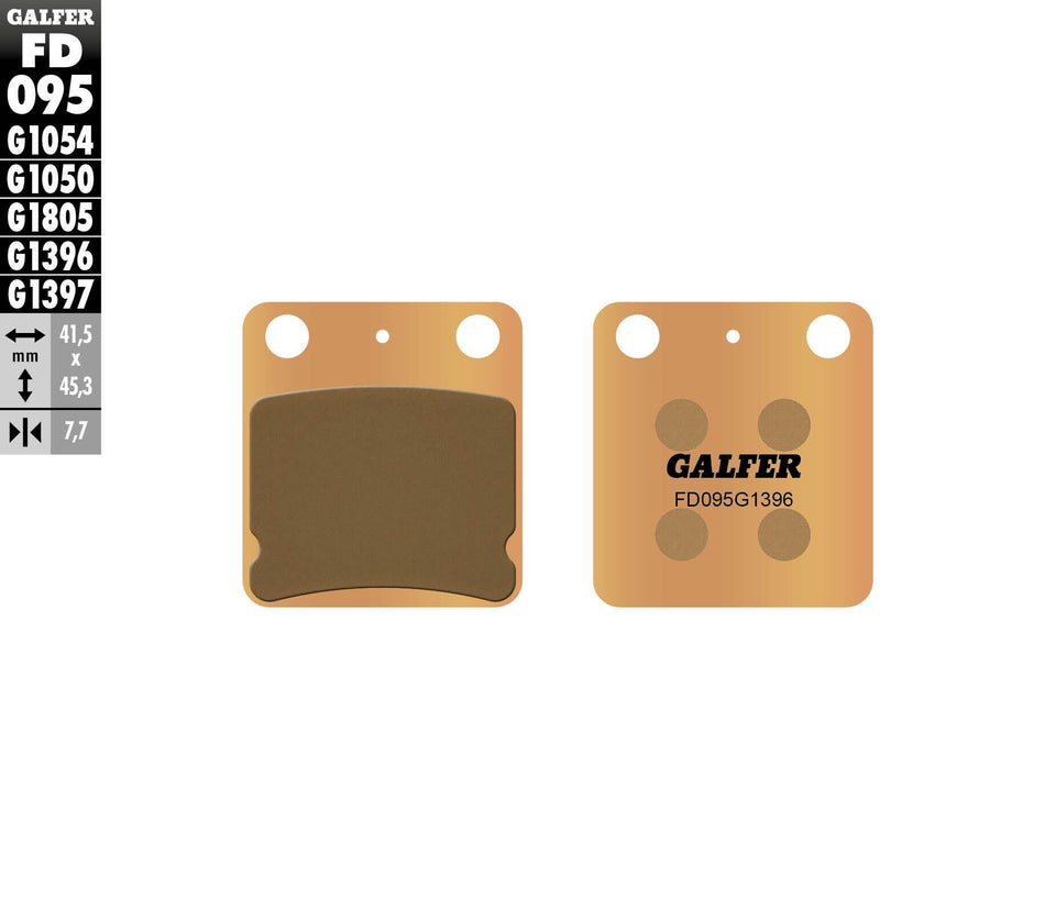 GALFER Brake Pads Sintered Fd095g1396 FD095G1396