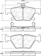 StopTech 16-21 WRX Street Brake Pads - Rear 308.1808