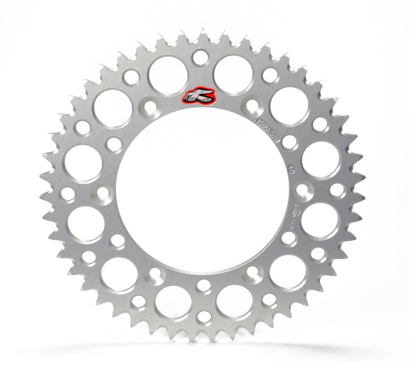 Renthal 00-07 Honda CR 125R Rear Grooved Sprocket - Silver 520-52P Teeth 154U-520-52GRSI