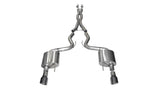 Corsa 15-17 Ford Mustang GT Coupe 5.0L 3in Sport Cat-Back Exhaust Dual Rear Exit w/ Gun Metal Tips 14332GNM