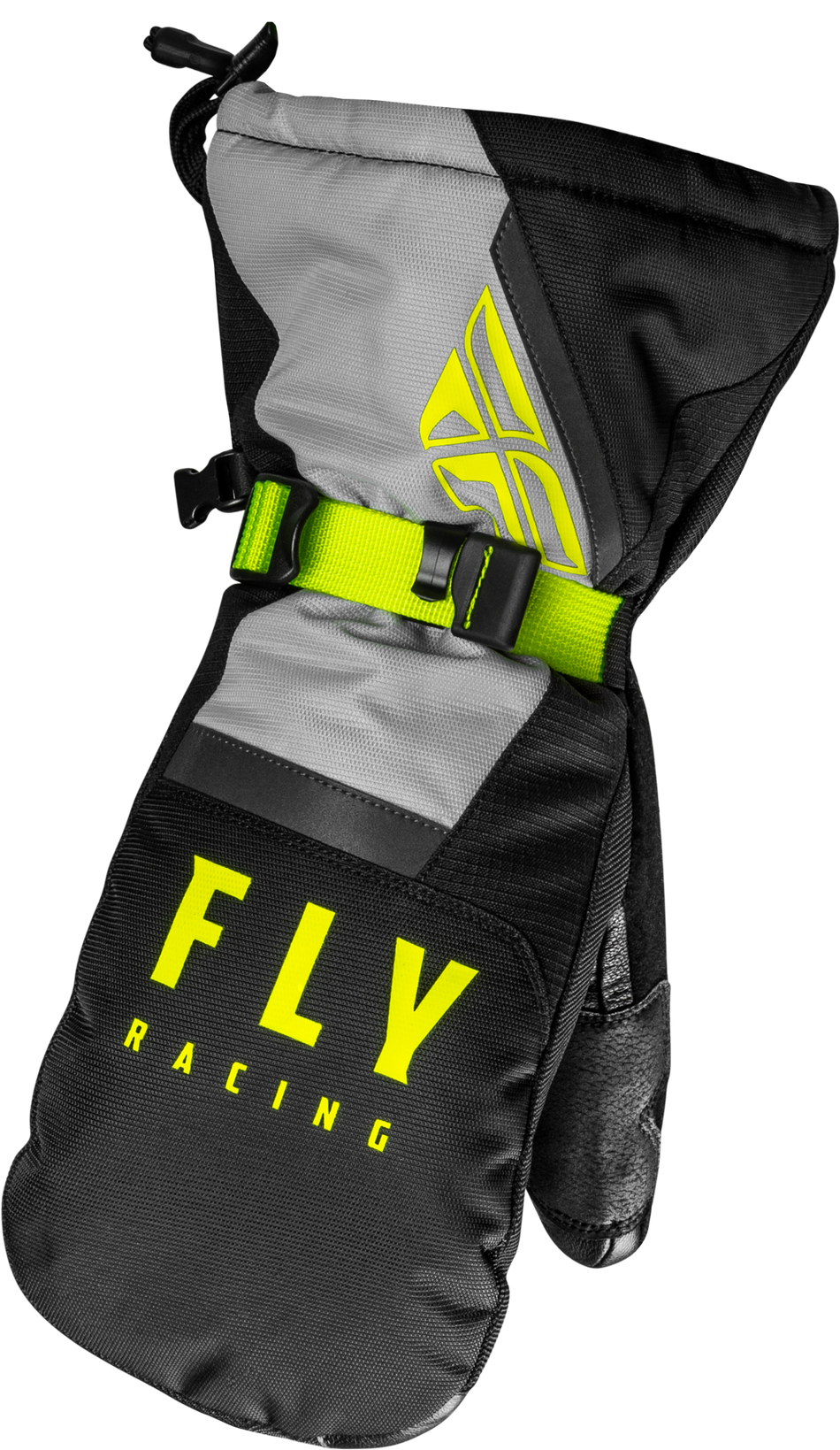 FLY RACING Cascade Mittens Black/Grey/Hi-Vis Xs 363-3931XS