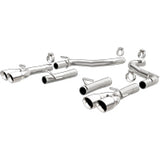 MagnaFlow Axle-Back, SS, 2.5in, Quad Split Rear 3.5in Tip 2015 Dodge Challenger 3.6L V6 19218