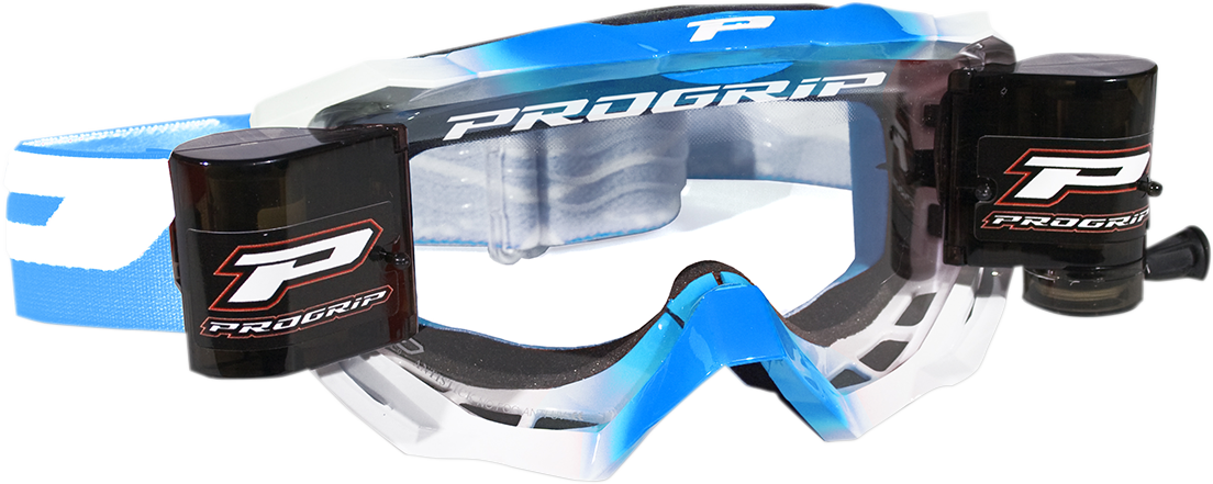 Gafas PRO GRIP Venom Roll Off - Azul claro/Blanco PZ3200ROAZBI 