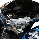 PAUL YAFFE BAGGER NATION Riser Clamp - Weld Wing - Chrome PYO:SRC-WW-C