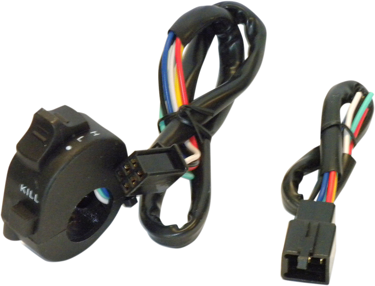 K&amp;S TECHNOLOGIES Interruptor de apagado/faro - 6 pines - Manillar de 7/8" 12-0050CN 