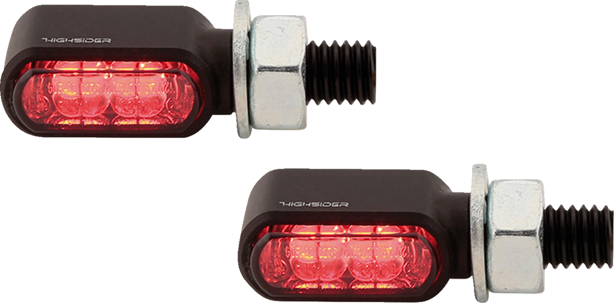 HIGHSIDER Bronx Turn Signal - Rear - Black 254-2860