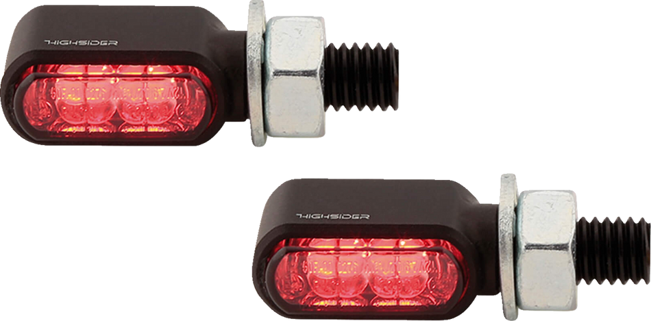 HIGHSIDER Bronx Turn Signal - Rear - Black 254-2860