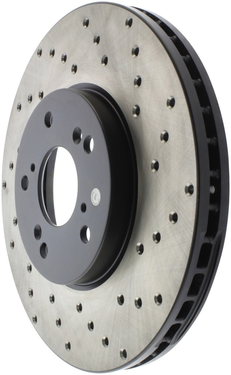 StopTech 99-08 Acura TL (STD Caliber) / 01-03 CL / 04-09 TSX Cross Drilled Left Front Rotor 128.40046L
