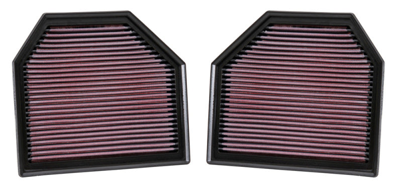K&N Replacement Air Filter for 11-14 BMW M5/M6 4.4L V8 / 2015 M4/M3 3.0L I6  (2 per box) 33-2488