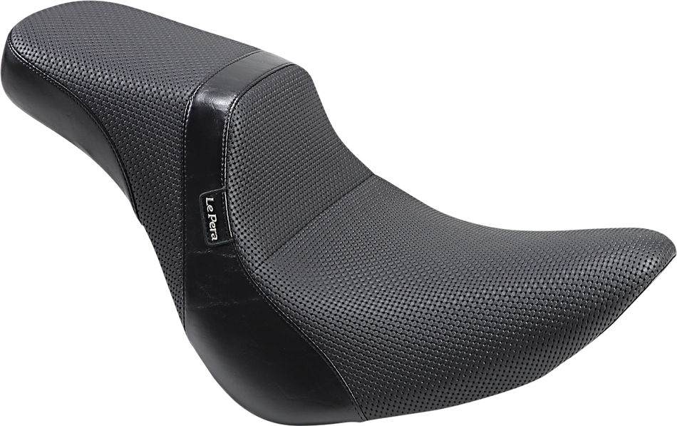 LE PERA Daytona 2-Up Seat - Without Backrest - Basketweave - Black - FLFB LYO-543BW