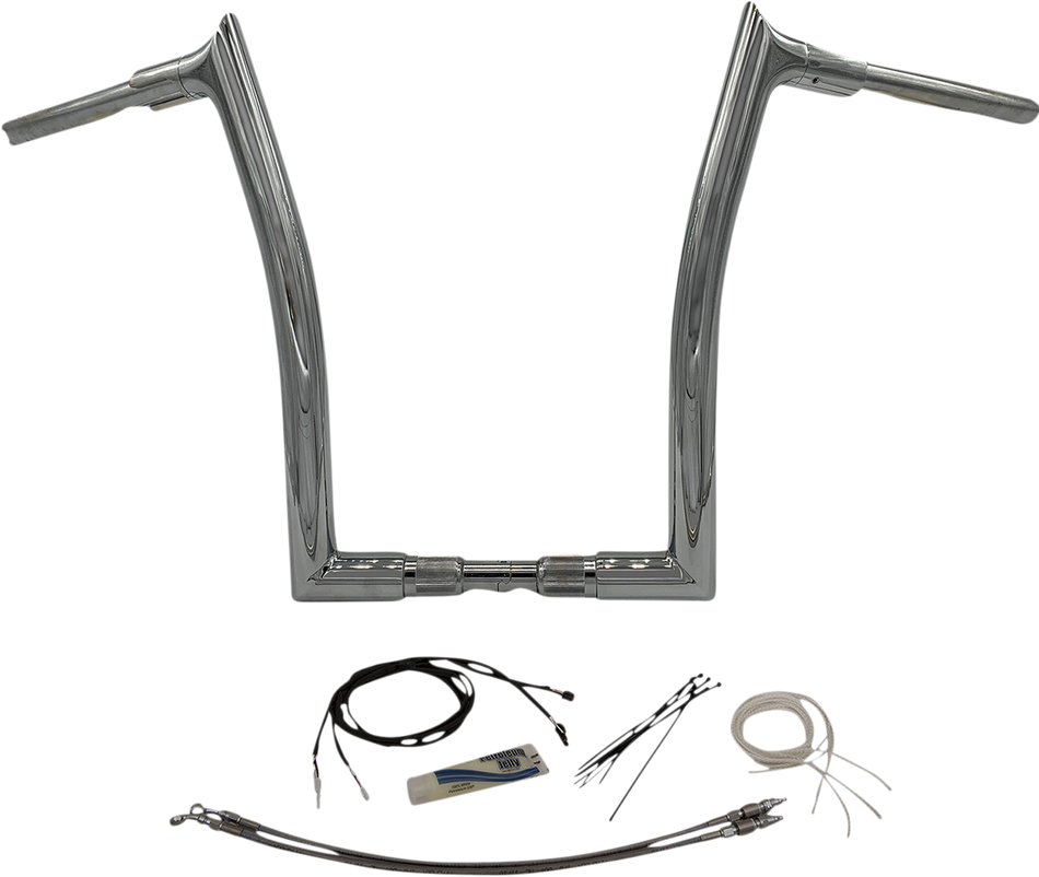 FAT BAGGERS INC. Handlebar Kit - Pointed Top - 16" - Chrome 809616