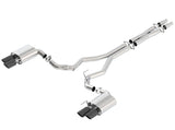 Borla 2018 Ford Mustang GT (A/T / M/T) 3in ATAK Catback Exhaust w/o Valves w/ Black Chrome Tips 140746BC