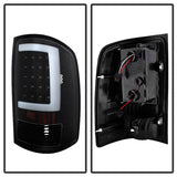 Xtune GMC Sierra 07-13 LED Tail Lights Black ALT-ON-GS07-G2-LED-BK 5081551