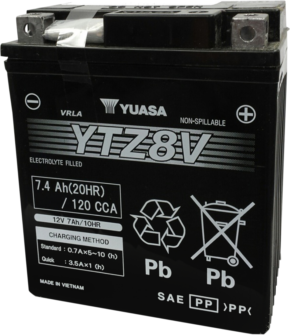 YUASA AGM Battery - YTZ8V YUAM728ZV