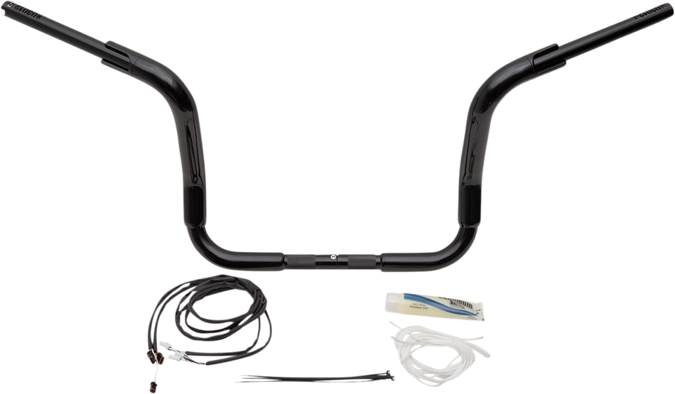 FAT BAGGERS INC. Handlebar Kit - Rounded Top - 12" - Black 809512-B