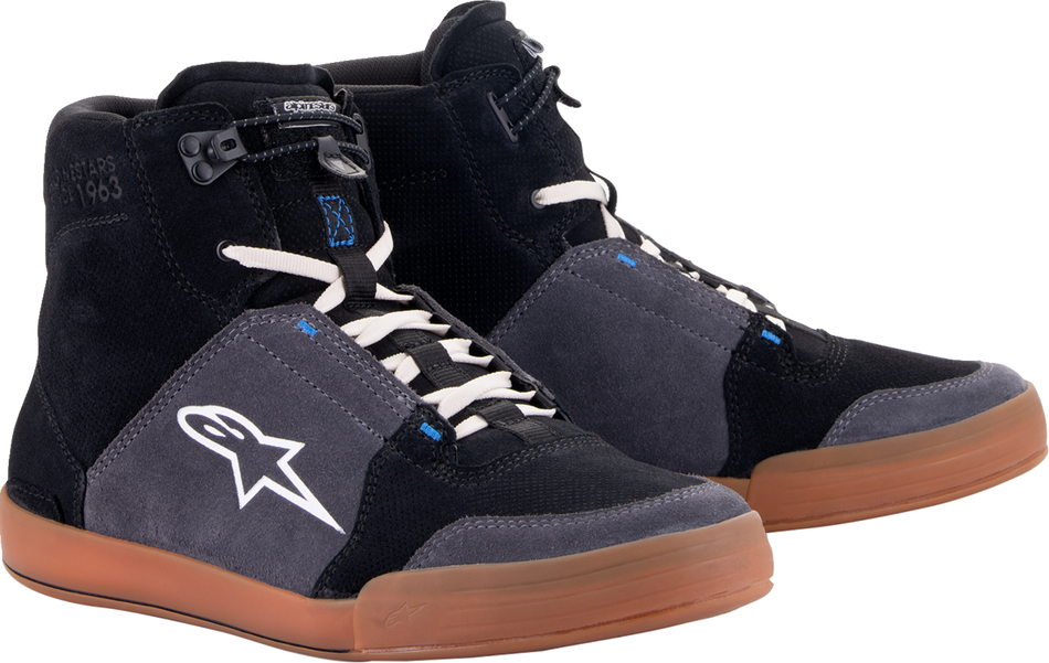 ALPINESTARS Chrome Shoes - Black/Asphalt/Gum Blue - US 9.5 251232211730