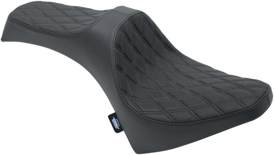 DRAG SPECIALTIES Predator III Seat - Double Diamond - Black Stitching -'15-'22 Scout 0810-2119