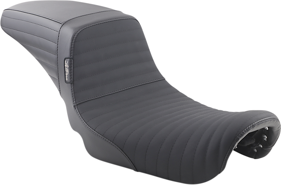 LE PERA Kickflip Daddy Long Legs Seat - Pleated w/Gripp Tape - Black - FX '06+ LK-591DLPTGP