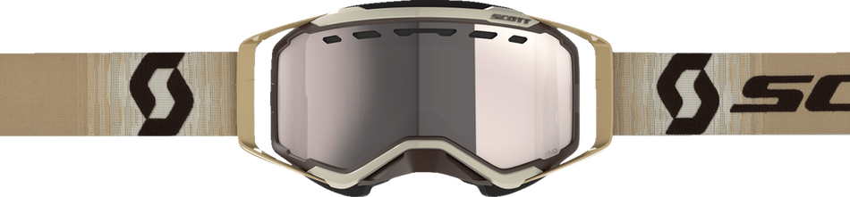 SCOTT Prospect Snow Cross Goggle - Beige/Brown - Enhancer Silver Chrome 272846-1074313