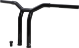BURLY BRAND Handlebar - Dominator - Raked - 12" - Black B12-6052B