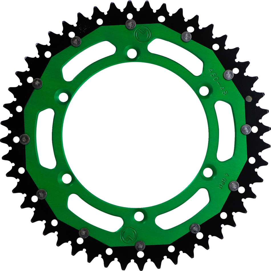 MOOSE RACING Dual Sprocket - Green - 48 Tooth 1210-460-48-15X