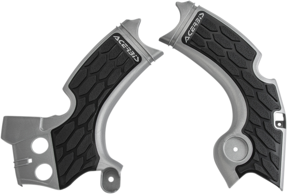 ACERBIS X-Grip Frame Guards - Silver/Black N/F 15-18 KX450F>05051368 2657591015