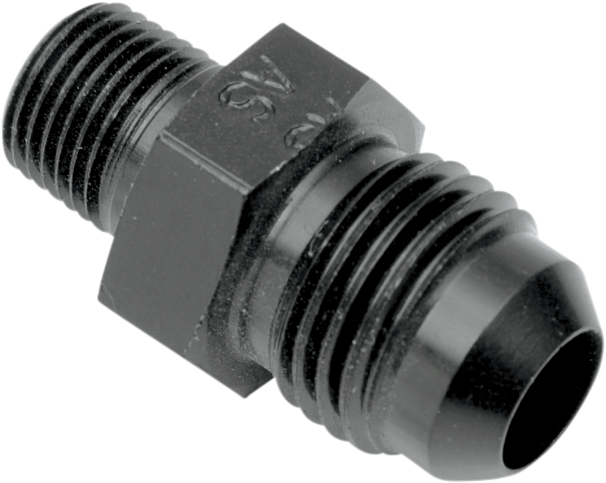 GOODRIDGE Straight Oil Line Fitting - Black - 1/4" NPT AN816-06DBK