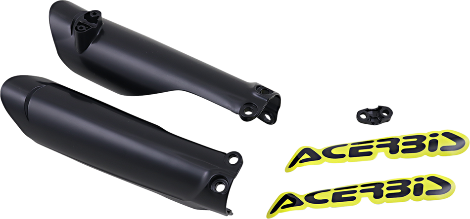 ACERBIS Lower Fork Covers for Inverted Forks - Black 2791510001