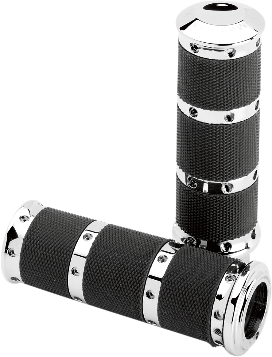 PERFORMANCE MACHINE (PM) Grips - XL - TBW - Chrome 0063-2018-CH