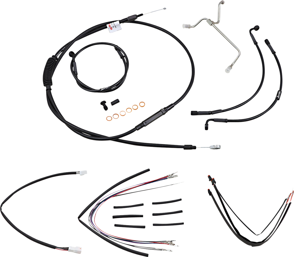 BURLY BRAND Control Kit - 14" Ape Hanger Handlebars B30-1170