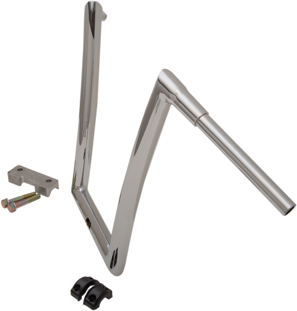 TODD'S CYCLE Handlebar - 1-1/2" Strip - Touring - 17" - Chrome 0601-5203