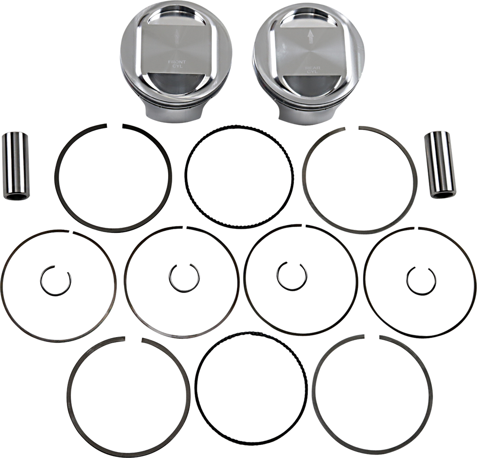 JE PISTONS Piston Kit - 98" - Twin Cam 324722