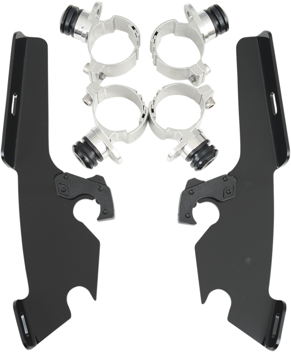 MEMPHIS SHADES Fats/Slim Trigger Lock Mounting Kit - VN 900 Custom - Black MEB8982