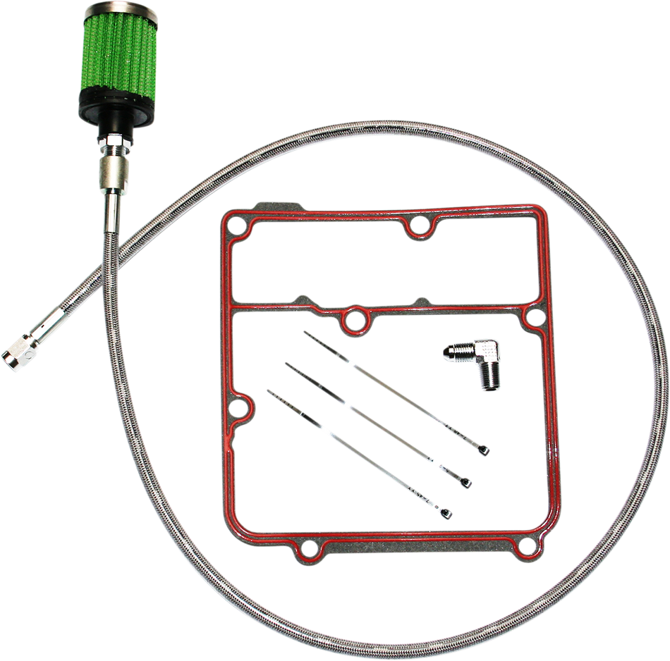 FEULING OIL PUMP CORP. Kit de respiradero del tanque de aceite - Inoxidable - '99-'05 3070 